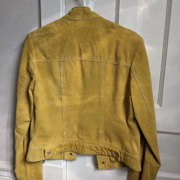 Vintage Style Golden Suede Jacket - Picture 2 of 10